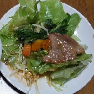 豚しゃぶと水菜のサラダ
